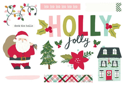 Holly Jolly Simple Pages Pieces - Holly Days - Simple Stories