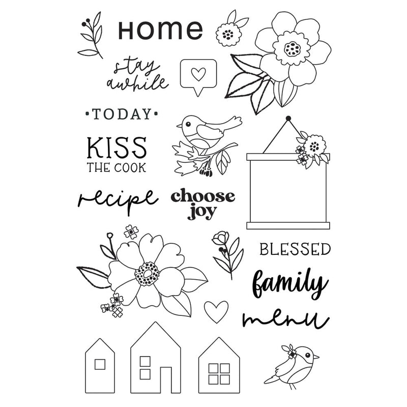 Hearth & Home Stamps - Simple Stories - Clearance