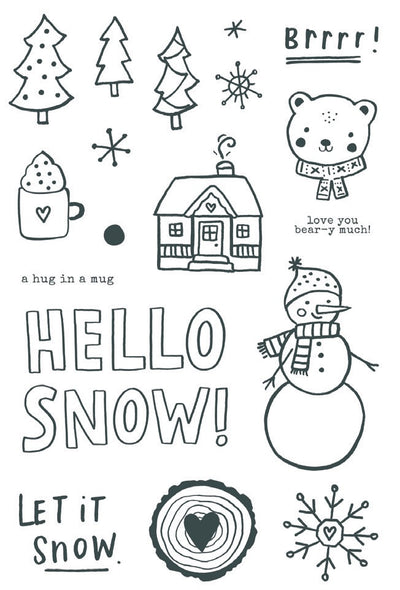 Feelin' Frosty Stamps - Simple Stories - Clearance