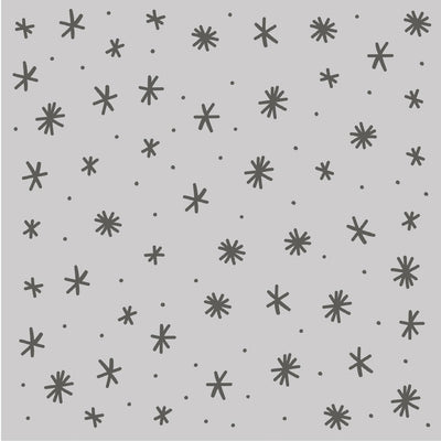 Frosty Snowflakes Stencil - Feelin' Frosty - Simple Stories - Clearance