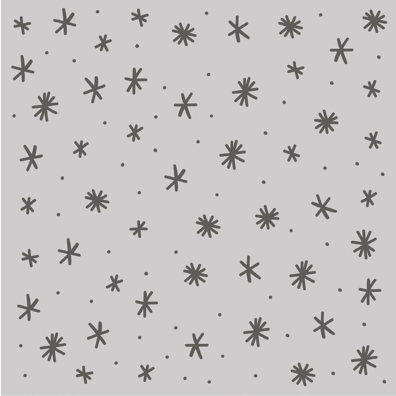 Frosty Snowflakes Stencil - Feelin&