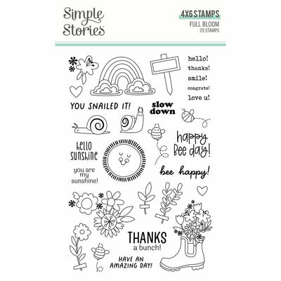 Full Bloom Stamps - Simple Stories - Clearance