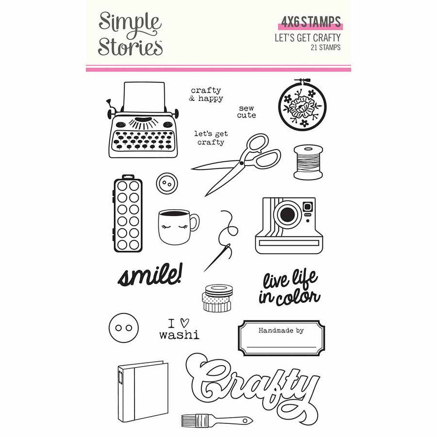 Let's Get Crafty Stamps-Simple Stories