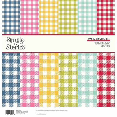 Summer Lovin' 12" x 12" Basics Kit - Simple Stories