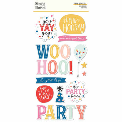 Celebrate! Foam Stickers - Simple Stories