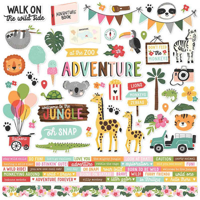 Into the Wild Cardstock Stickers - Simple Stories