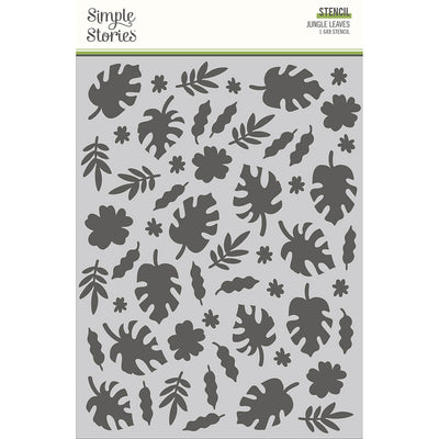 Jungle Leaves Stencil - Into the Wild - Simple Stories - Clearance