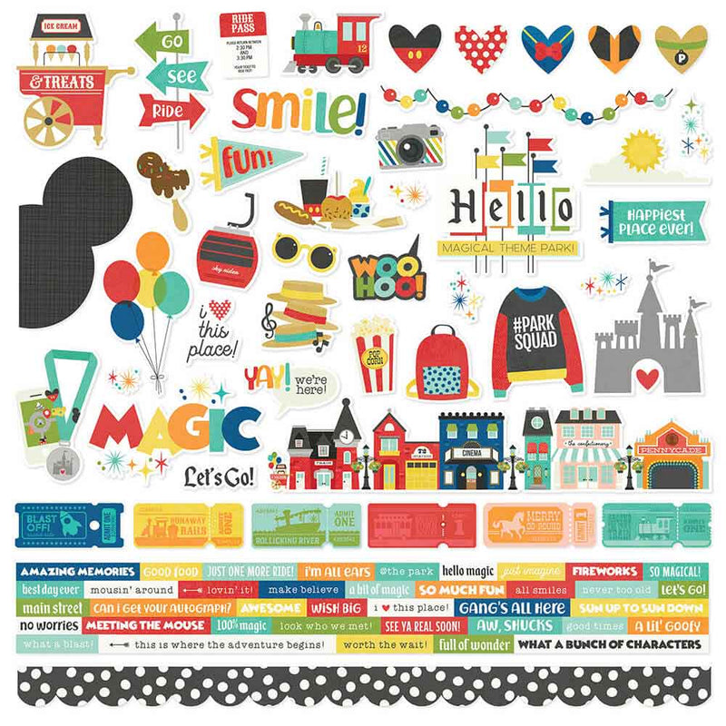 Say Cheese At the Park Cardstock Stickers - Simple Stories