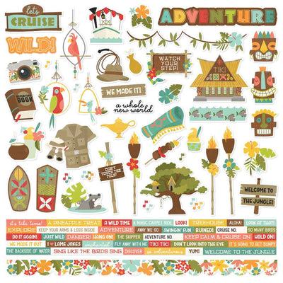 Say Cheese Adventure at the Park Cardstock Stickers - Simple Stories