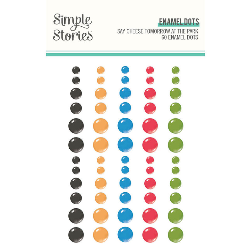Say Cheese Tomorrow at the Park Enamel Dots - Simple Stories