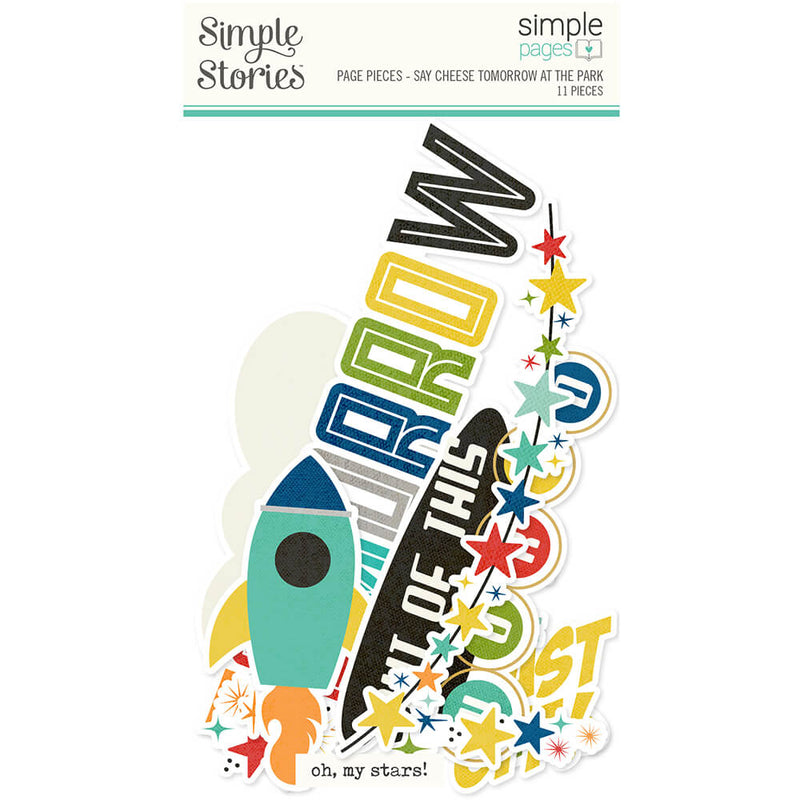 Say Cheese Tomorrow at the Park Simple Page Pieces - Simple Stories