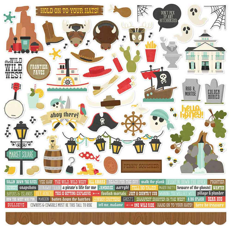 Say Cheese Frontier at the Park Cardstock Stickers - Simple Stories
