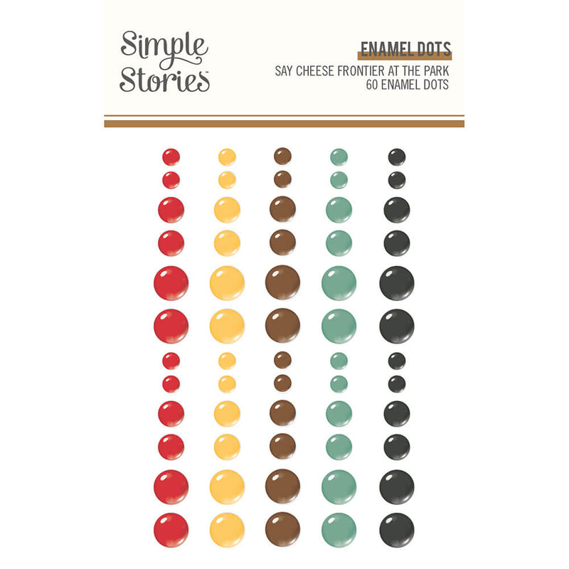 Say Cheese Frontier at the Park Enamel Dots - Simple Stories