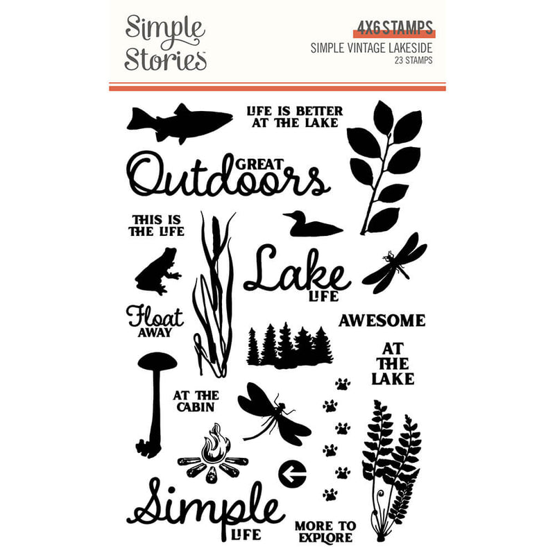 Simple Vintage Lakeside Stamps - Simple Stories - Clearance