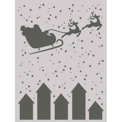 Santa's Sleigh Stencil - Hearth & Holiday - Simple Stories