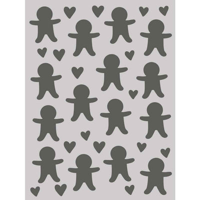 Gingerbread Cookies Stencil - Baking Spirits Bright - Simple Stories
