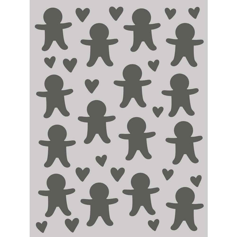 Gingerbread Cookies Stencil - Baking Spirits Bright - Simple Stories