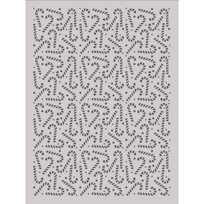 Candy Canes Stencil - Mix & A-Mingle - Simple Stories