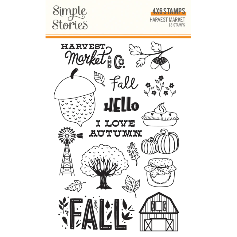 Harvest Market Stamps- Simple Stories - Clearance