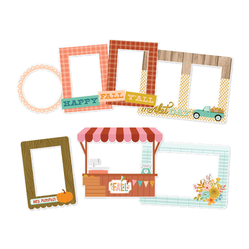 Harvest Market Chipboard Frames- Simple Stories - Clearance