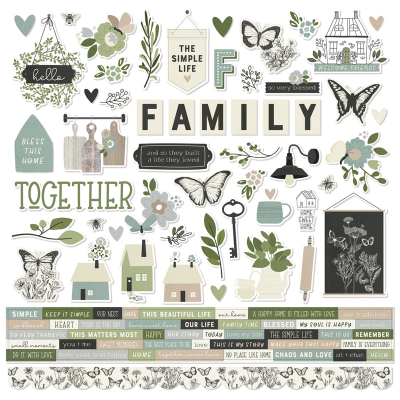 The Simple Life Cardstock Stickers - Simple Stories