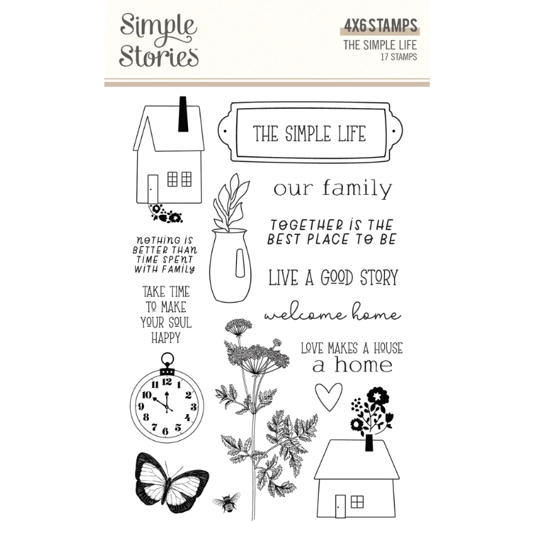 The Simple Life Stamps- Simple Stories - Clearance