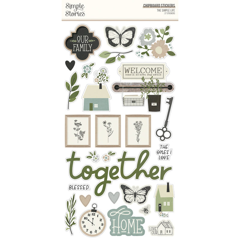 The Simple Life 6x12 Chipboard - Simple Stories - Clearance
