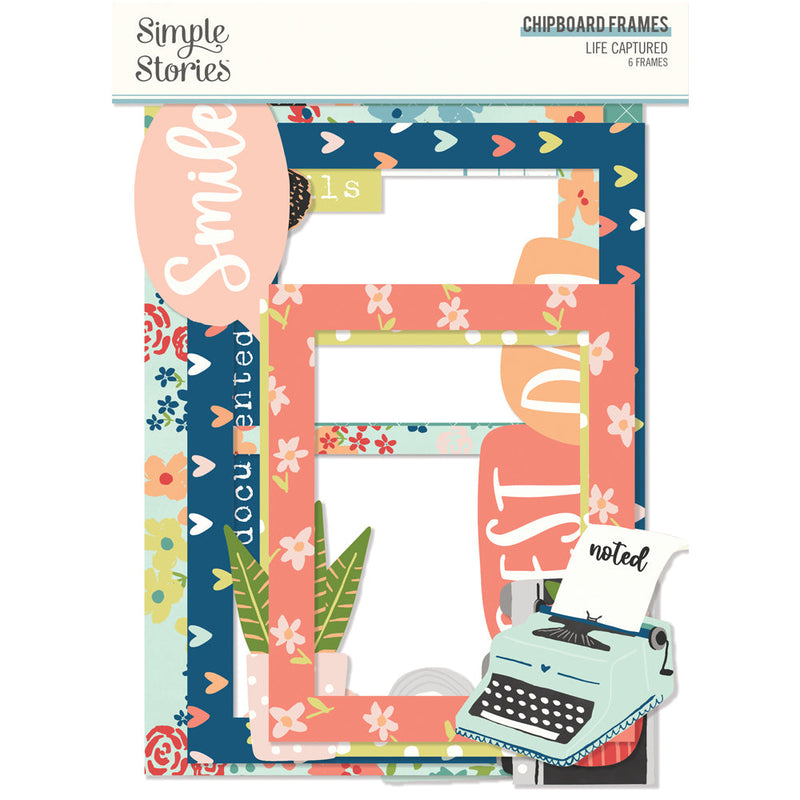 Life Captured Chipboard Frames - Simple Stories - Clearance
