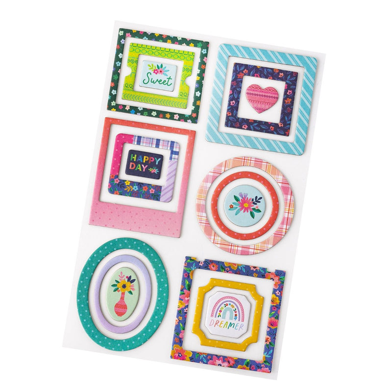 Mini Frames Stickers - Paige Evans - Blooming Wild Collection - American Crafts
