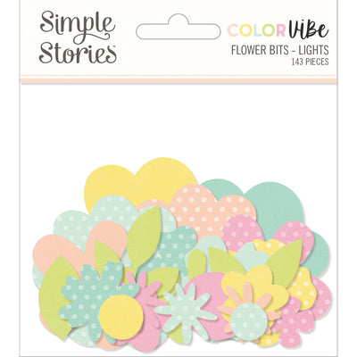 Color Vibe Flowers Bits & Pieces  Lights - Simple Stories - Clearance