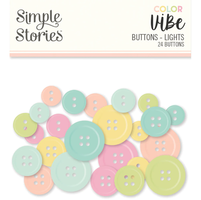 Color Vibe Buttons Lights- Simple Stories - Clearance