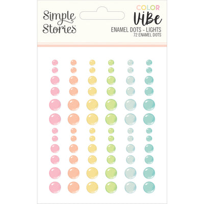 Color Vibe Enamel Dots Lights - Simple Stories - Clearance