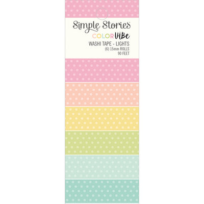 Color Vibe Washi Tape Lights- Simple Stories - Clearance