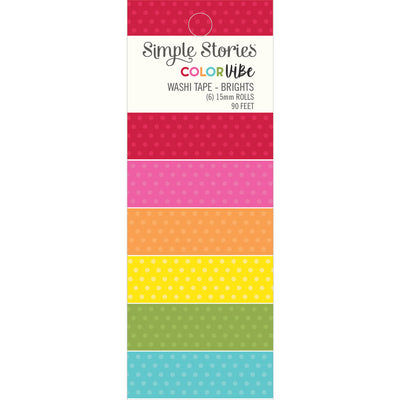 Color Vibe Washi Tape Brights - Simple Stories - Clearance