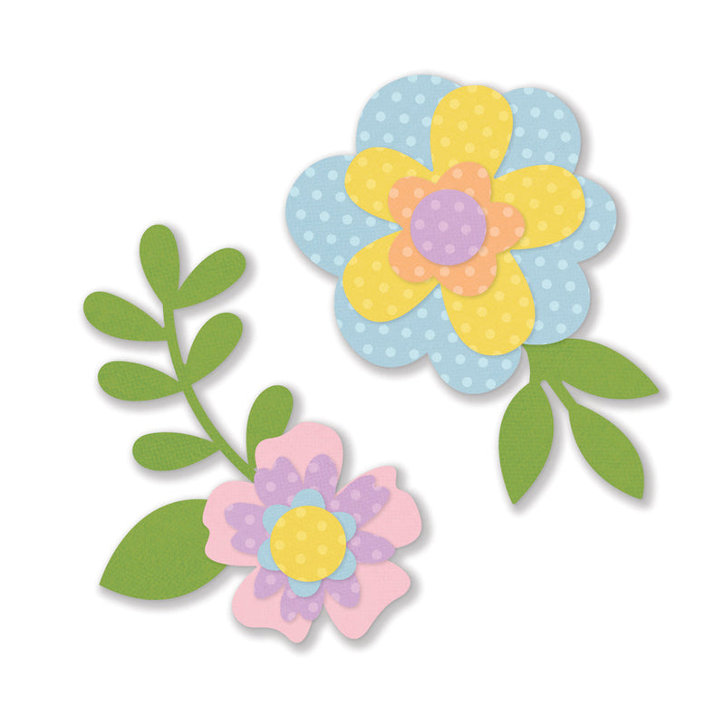Color Vibe Flowers Bits & Pieces Spring - Simple Stories - Clearance