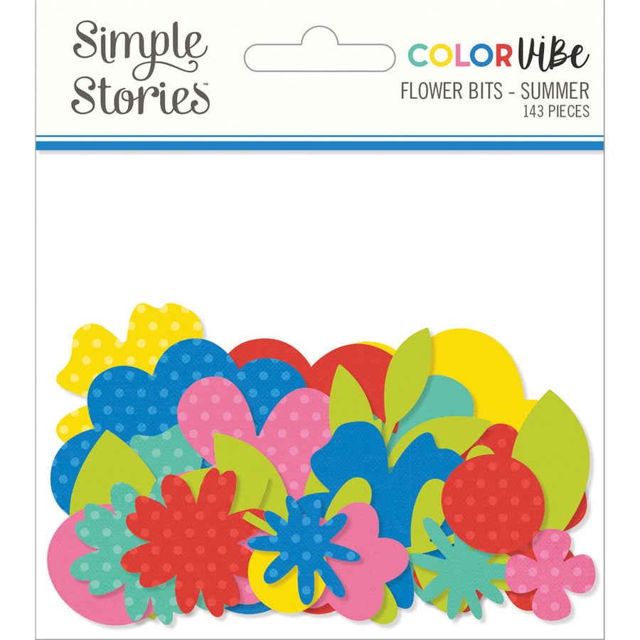 Color Vibe Flowers Bits & Pieces  Summer-Simple Stories