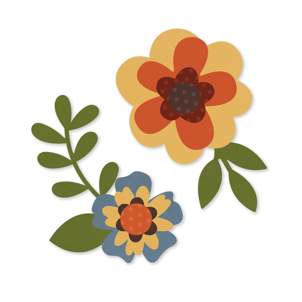 Color Vibe Flowers Bits &  Pieces Fall-Simple Stories