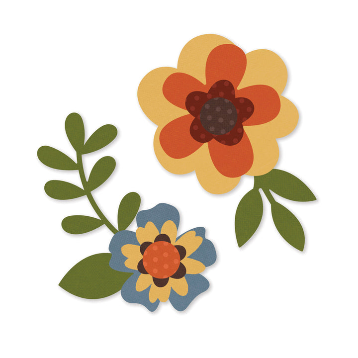 Color Vibe Flowers Bits &  Pieces Fall-Simple Stories