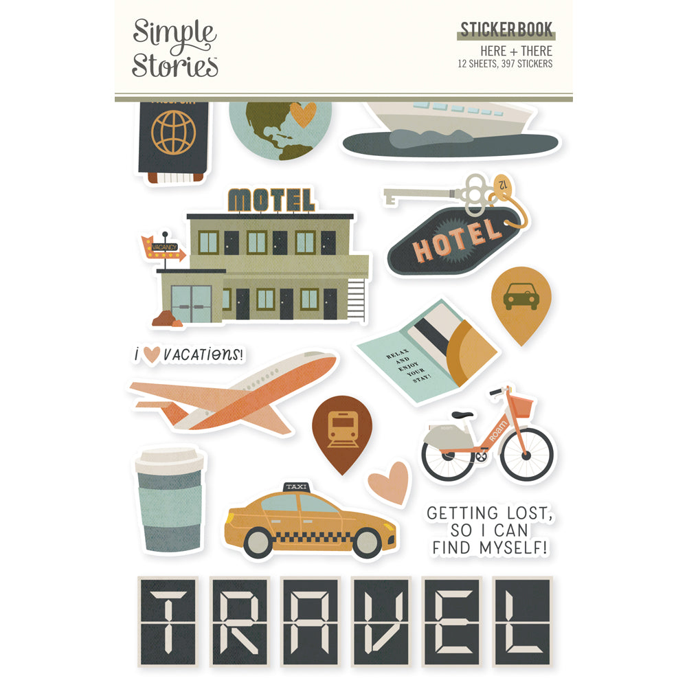 Sticker Book - Here+There Collection - Simple Stories
