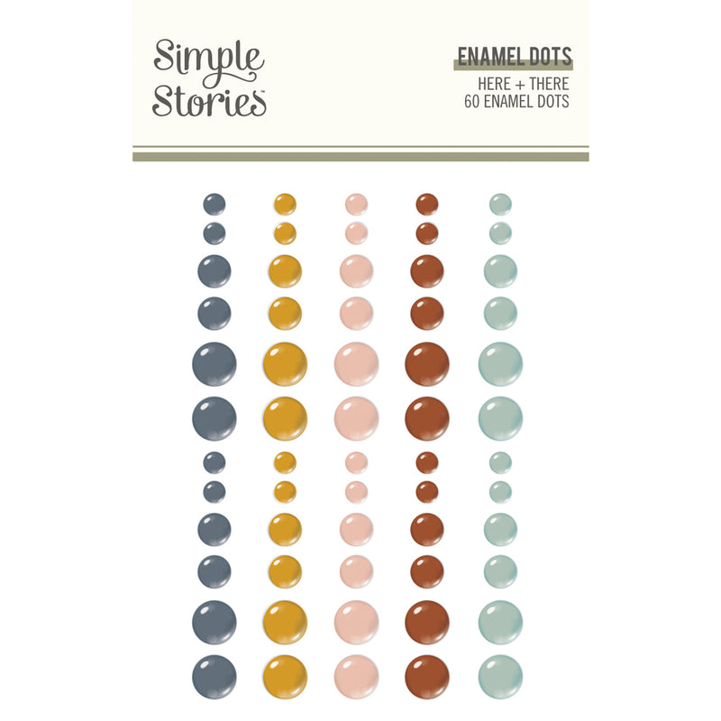 Enamel Dots - Here+There Collection - Simple Stories
