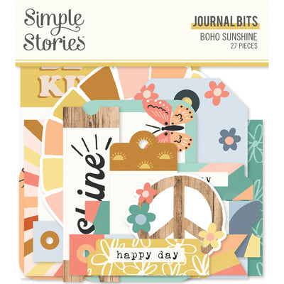 Journal Bits and Pieces - Boho Sunshine Collection - Simple Stories