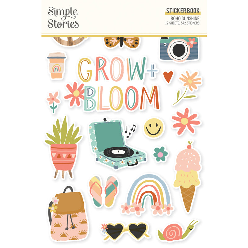 Sticker Book - Boho Sunshine Collection - Simple Stories