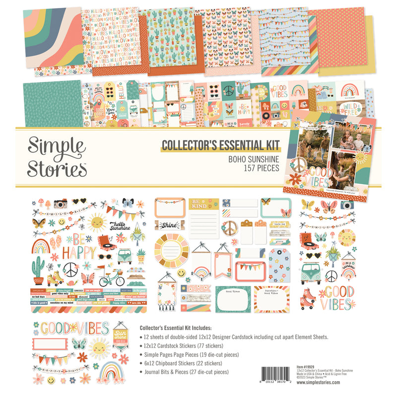 Boho Sunshine Collector Essential Kit - Boho Sunshine Collection - Simple Stories
