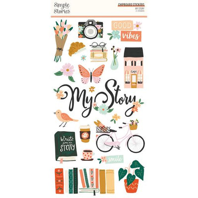 Chipboard Stickers, 6" x 12" - My Story Collection - Simple Stories