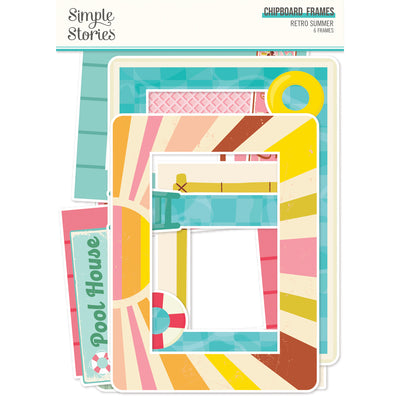 Chipboard Frames - Retro Summer Collection - Simple Stories