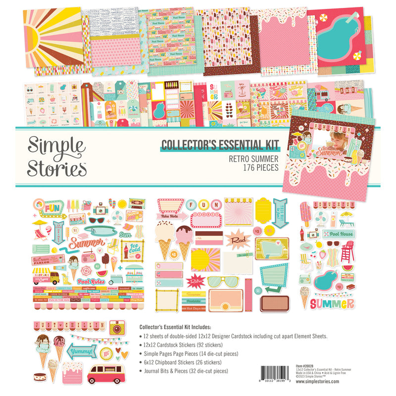 Retro Summer Collector Essential Kit- Retro Summer Collection - Simple Stories