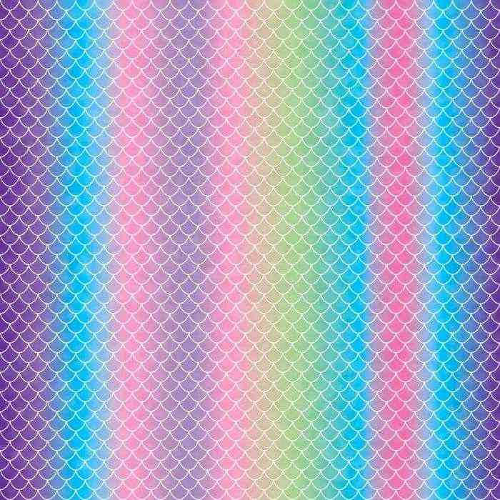 Mermaid Rainbow Infusible Ink Transfer Sheet Patterns - Cricut