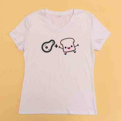 Women's Large T-Shirt V-Neck - Infusible Ink - Cricut - Clearance