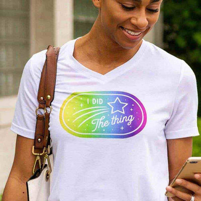 Women's Small T-Shirt V-Neck - Infusible Ink - Cricut - Clearance