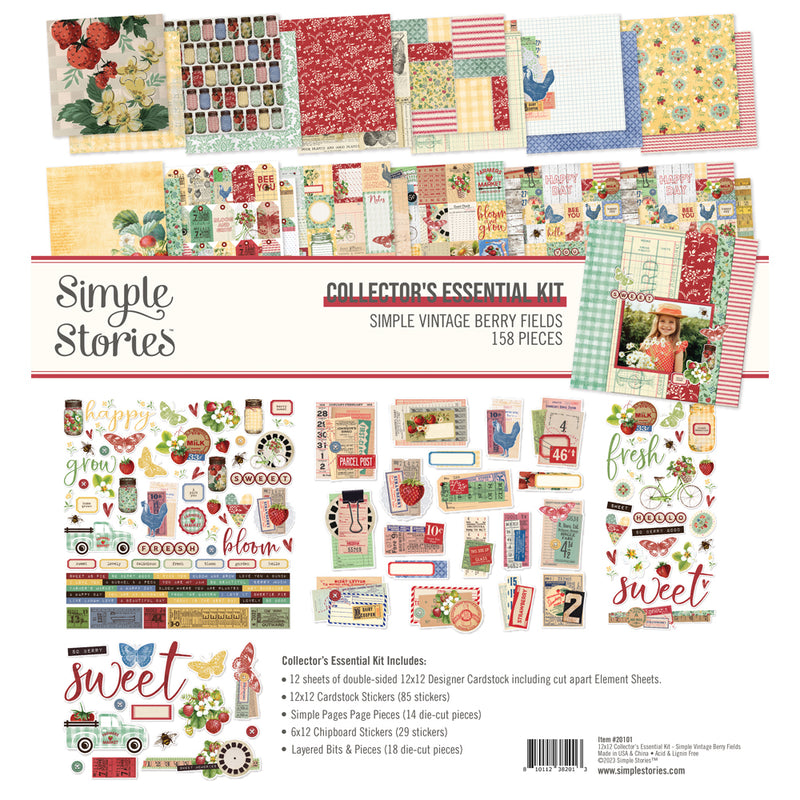 Essential Kit - Simple Vintage Berry Fields Collection - Simple Stories